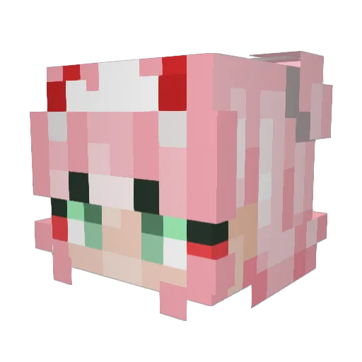 Didz_Kun Minecraft avatar head, 3D render