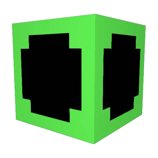 Die2209 Minecraft avatar head, 3D render
