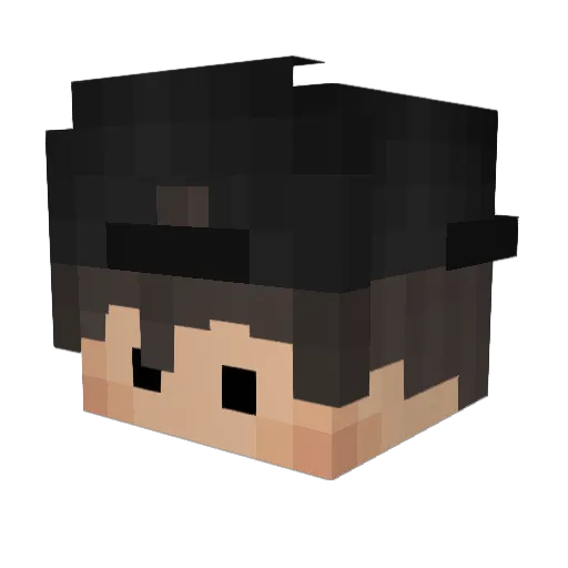 DieActionBar Minecraft avatar head, 3D render