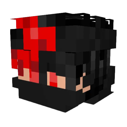 DieAndSmile Minecraft avatar head, 3D render