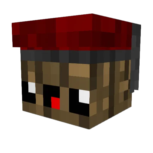 DieBuche2017 Minecraft avatar head, 3D render