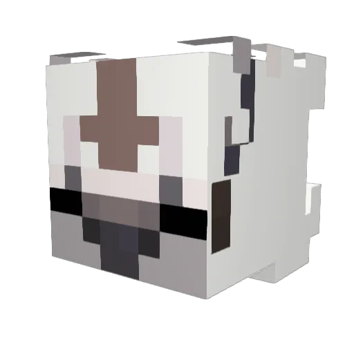 DieCeli Minecraft avatar head, 3D render