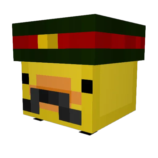 DieDinnerbone65 Minecraft avatar head, 3D render