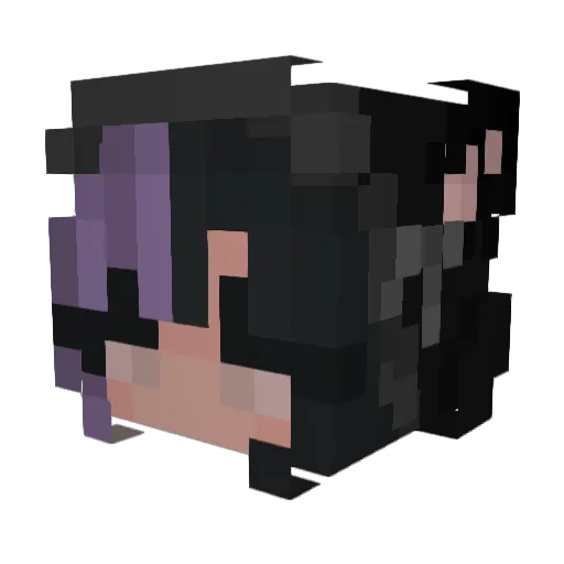 DieEchteLissi Minecraft avatar head, 3D render