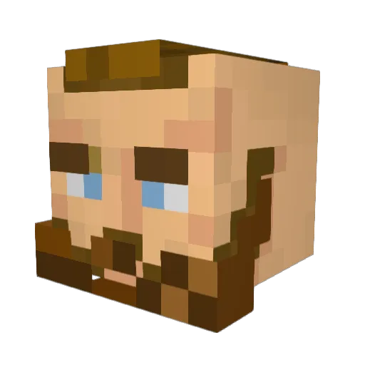 DieEneMika_ Minecraft avatar head, 3D render
