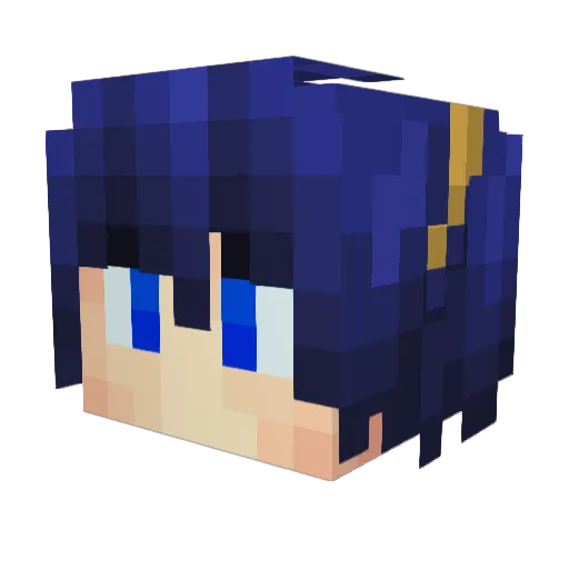 DieHardDanny Minecraft avatar head, 3D render