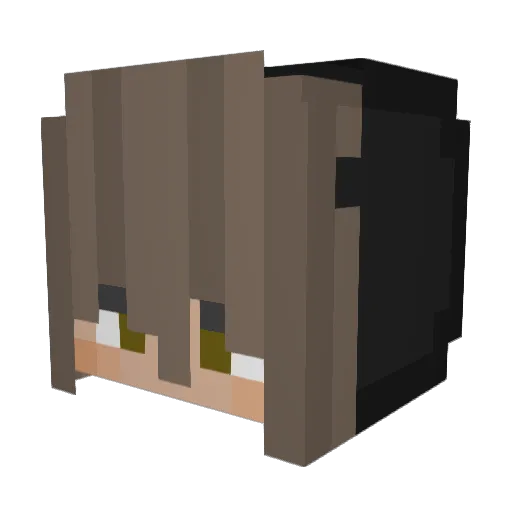 DieIna Minecraft avatar head, 3D render