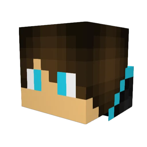 DieJay11 Minecraft avatar head, 3D render