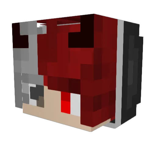 DieLangusteLala Minecraft avatar head, 3D render