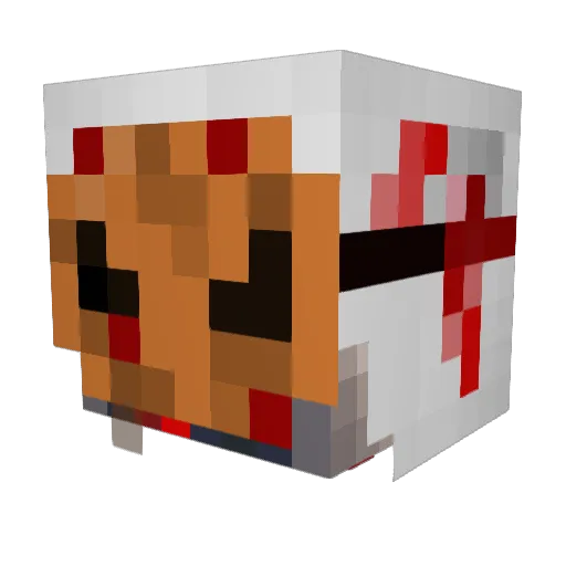 DieLotto Minecraft avatar head, 3D render