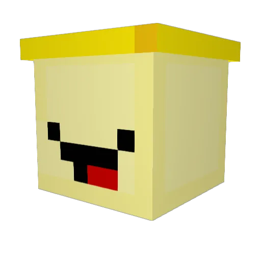 DieLustigeBanane Minecraft avatar head, 3D render
