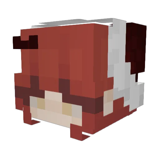 DiePiaa Minecraft avatar head, 3D render