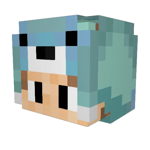 DieRobbbefy123 Minecraft avatar head, 3D render