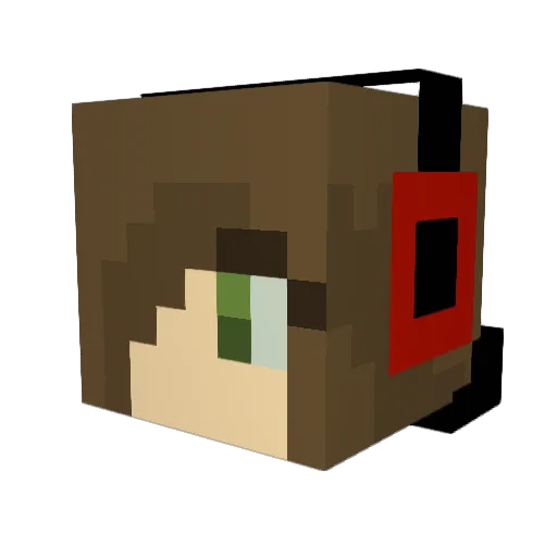 DieS3L_ Minecraft avatar head, 3D render