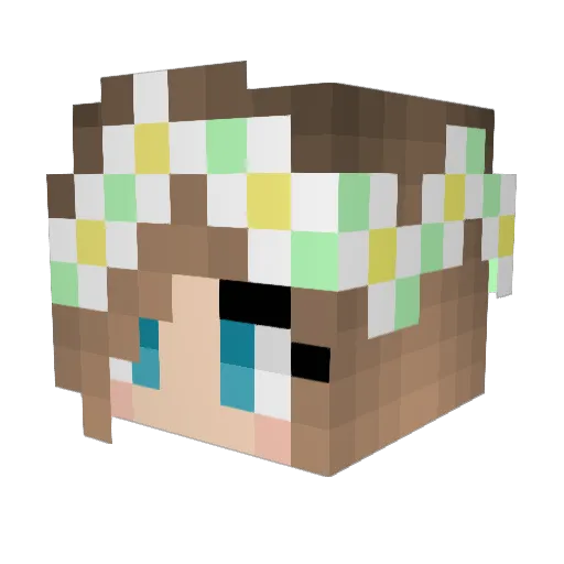 DieSuperWurst Minecraft avatar head, 3D render