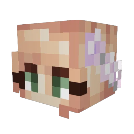 DieSupereule Minecraft avatar head, 3D render