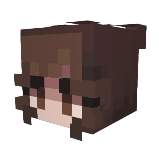 DieTie Minecraft avatar head, 3D render
