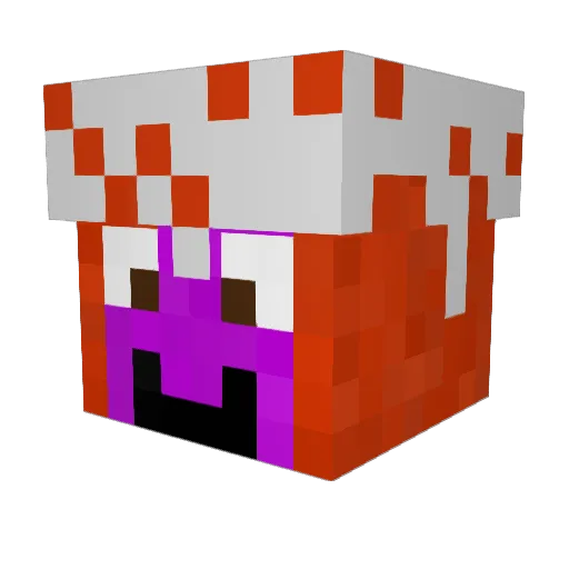 DieTorte Minecraft avatar head, 3D render