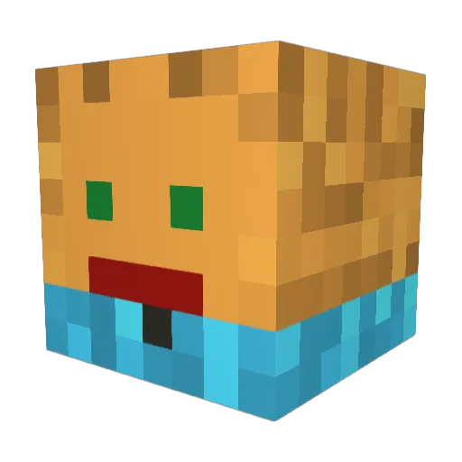 DieTyte Minecraft avatar head, 3D render