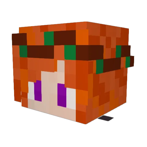 DieVerbannte Minecraft avatar head, 3D render