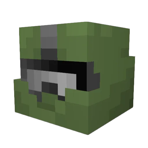 DieWanze Minecraft avatar head, 3D render