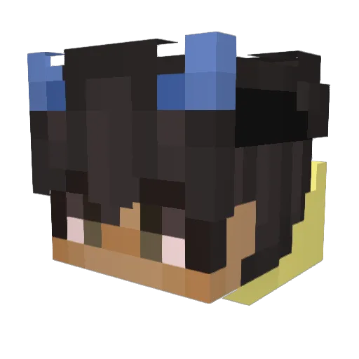 DieWildsau01 Minecraft avatar head, 3D render
