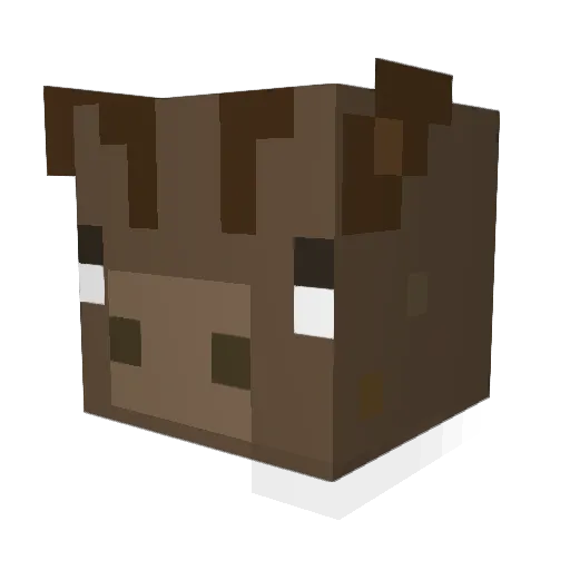 DieWildsau Minecraft avatar head, 3D render
