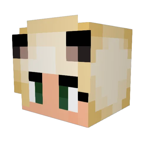Die_Ananas Minecraft avatar head, 3D render