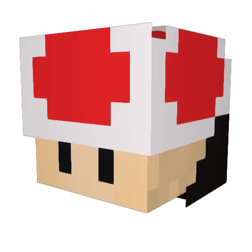 Die_Banani Minecraft avatar head, 3D render