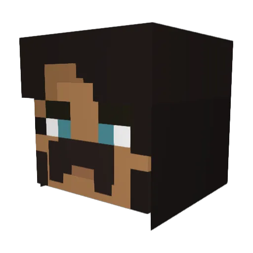 Die_Kralle Minecraft avatar head, 3D render