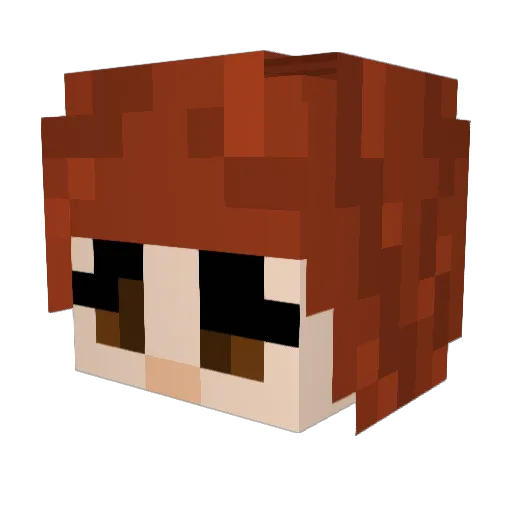 Die_Tami Minecraft avatar head, 3D render