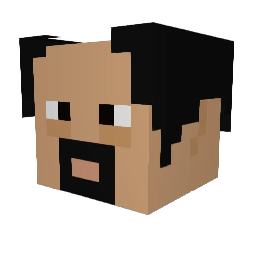 Diecan14 Minecraft avatar head, 3D render