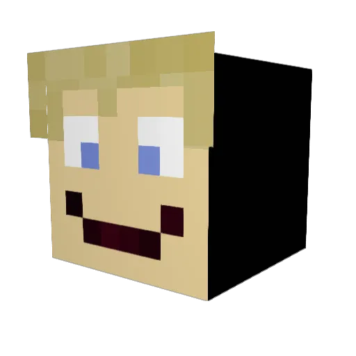 Dieckmann Minecraft avatar head, 3D render