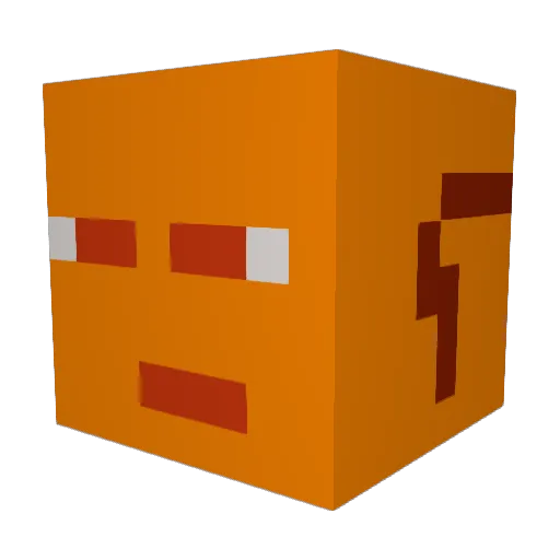 Diedaa_ Minecraft avatar head, 3D render