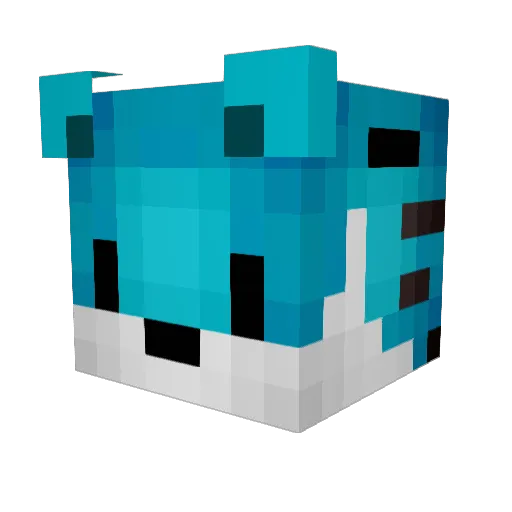 DiedeAssink Minecraft avatar head, 3D render