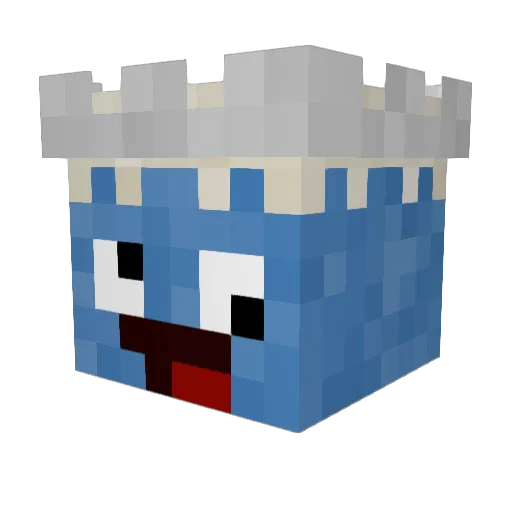 Diedude Minecraft avatar head, 3D render