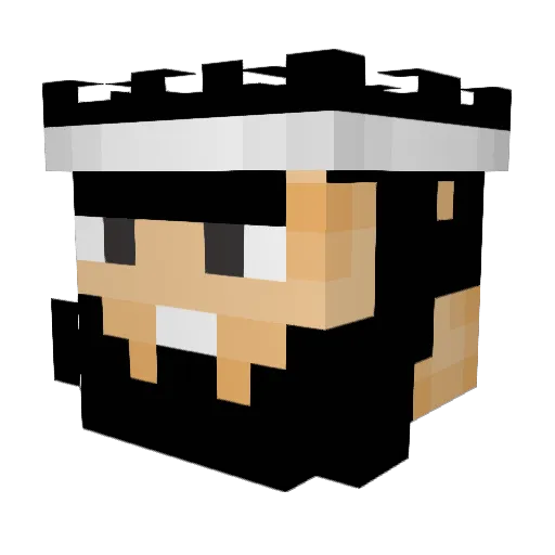 DiegOrdaz Minecraft avatar head, 3D render