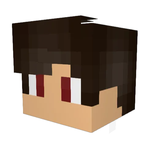 Diegato1 Minecraft avatar head, 3D render