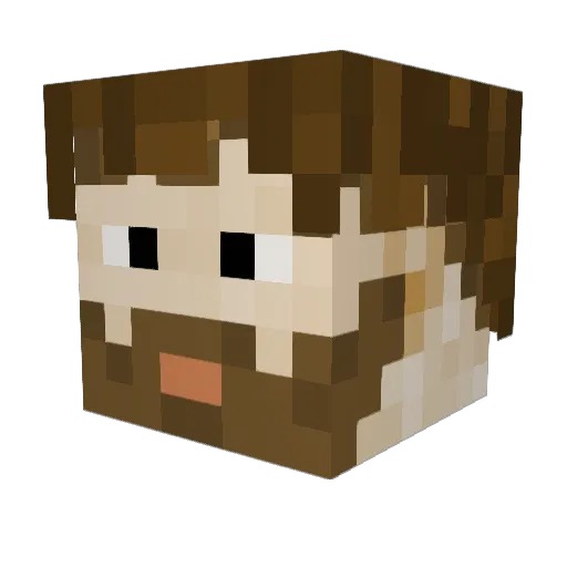 Diegito55 Minecraft avatar head, 3D render