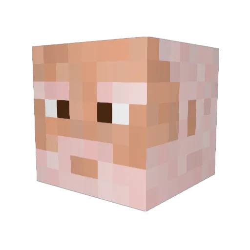 Diego0611 Minecraft avatar head, 3D render