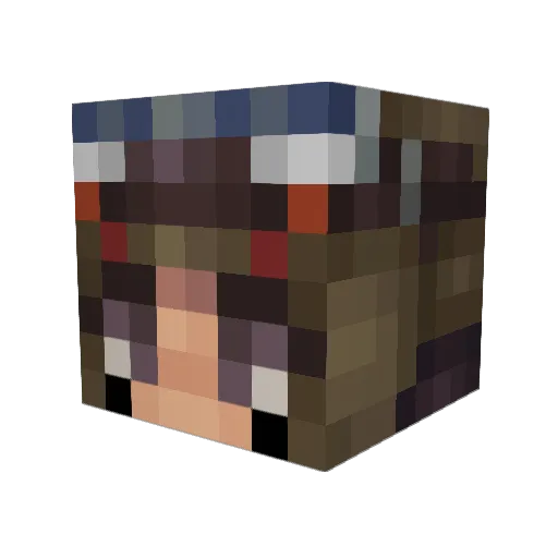 Diego080808 Minecraft avatar head, 3D render