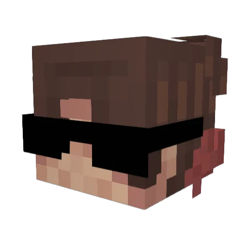 Diego3387 Minecraft avatar head, 3D render