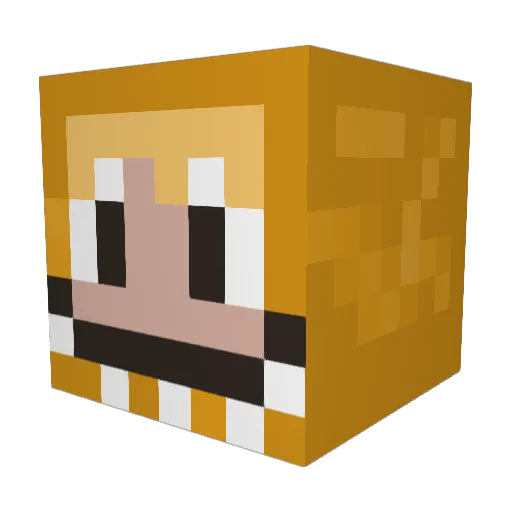 Diego6665 Minecraft avatar head, 3D render