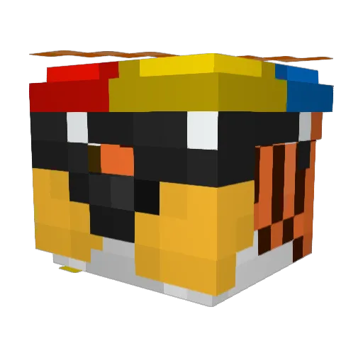 DiegoCamel17 Minecraft avatar head, 3D render