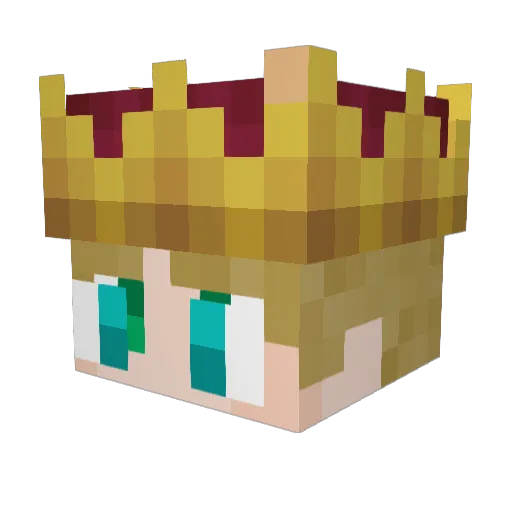 DiegoGOMan Minecraft avatar head, 3D render