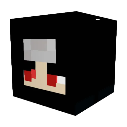 DiegoGuapo Minecraft avatar head, 3D render