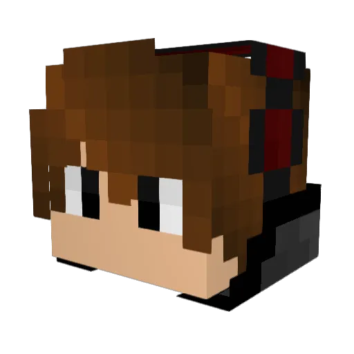 DiegoMV1 Minecraft avatar head, 3D render