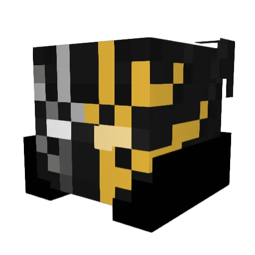 DiegoMoss Minecraft avatar head, 3D render