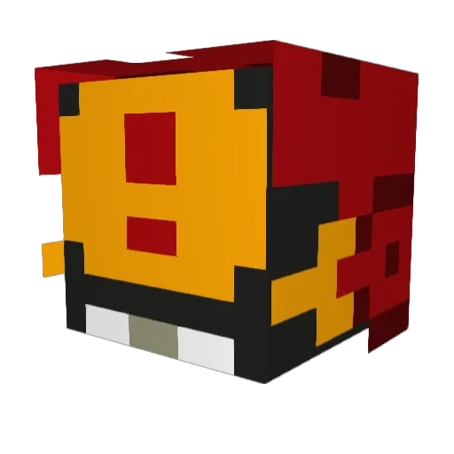DiegoRosso Minecraft avatar head, 3D render