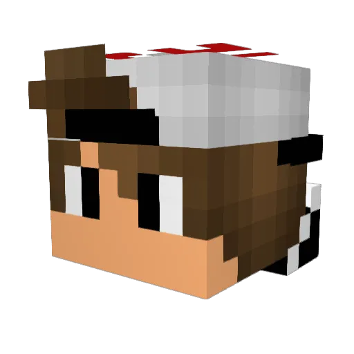 DiegoShooter Minecraft avatar head, 3D render
